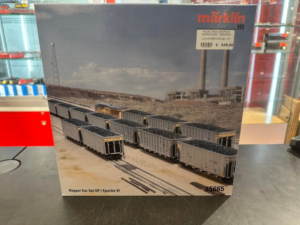 Marklin 45665 US Hopper Car Set Ep VI nieuw, Wisselstroom, -, -, Wagon
