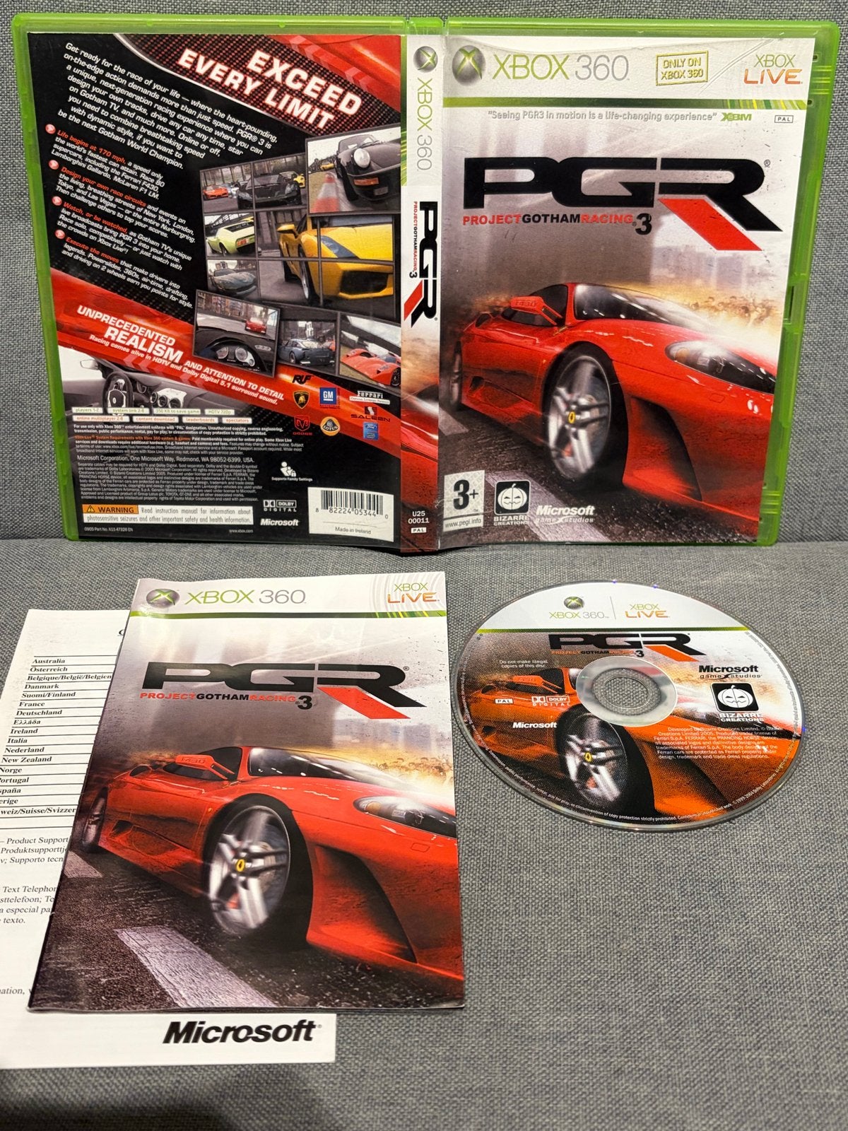 Project Gotham Racing 3 - Xbox 360 - Racegame, Online, Gebruikt, 1 speler, Racen en Vliegen