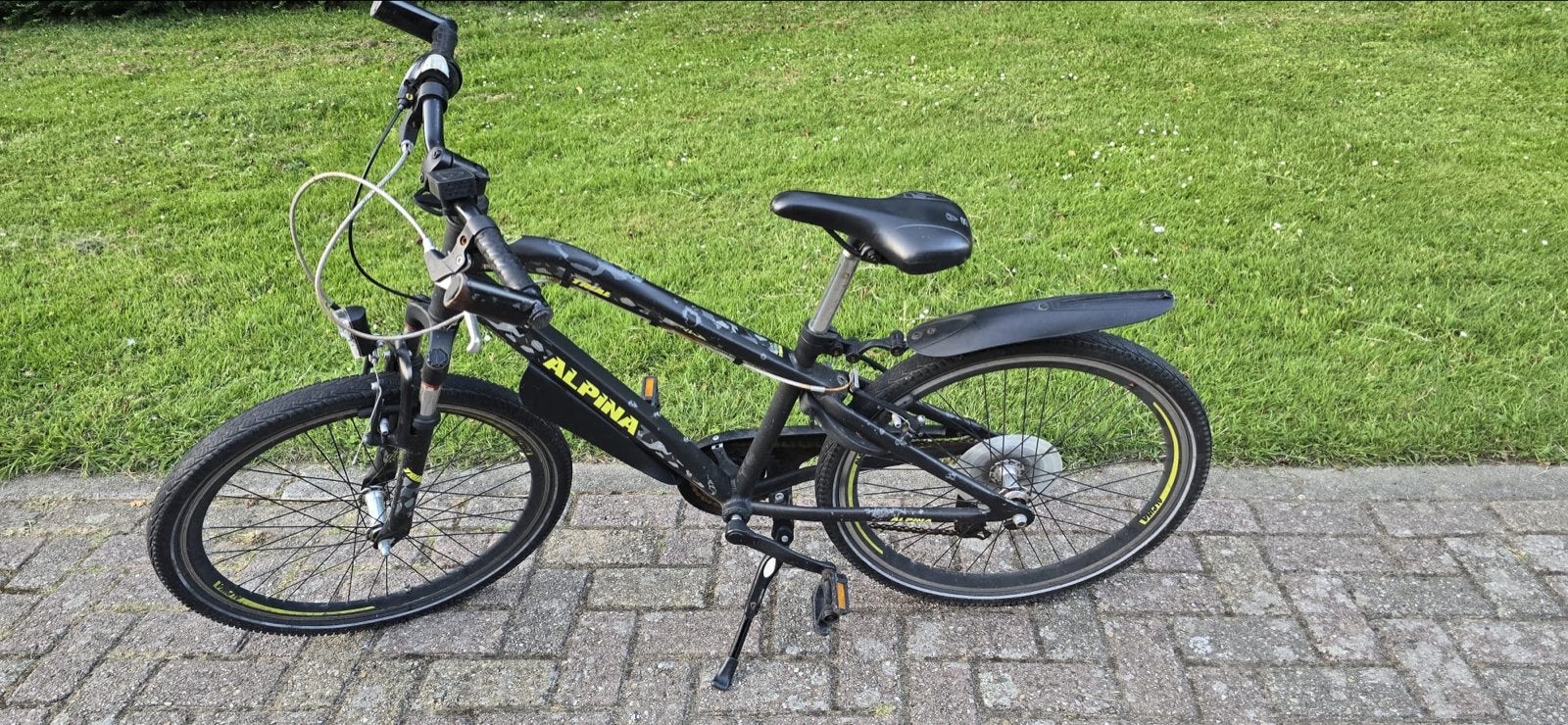 Alpina 24 inch Kinderfiets – 7 Versnellingen – Goede Staat, Fietsen en Brommers, Ophalen, Gebruikt, Velgrem, 20 inch of meer