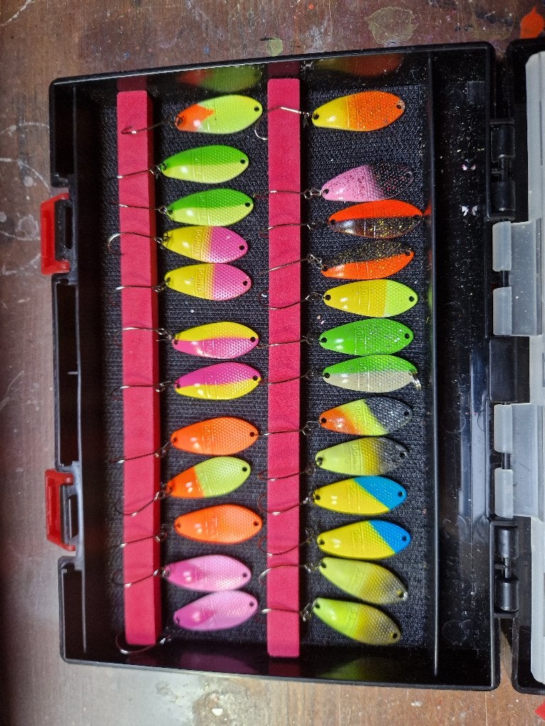 forel spoons 50 stuks, Watersport en Boten, Hengelsport | Roofvissen, Ophalen of Verzenden, Nieuw, Overige typen