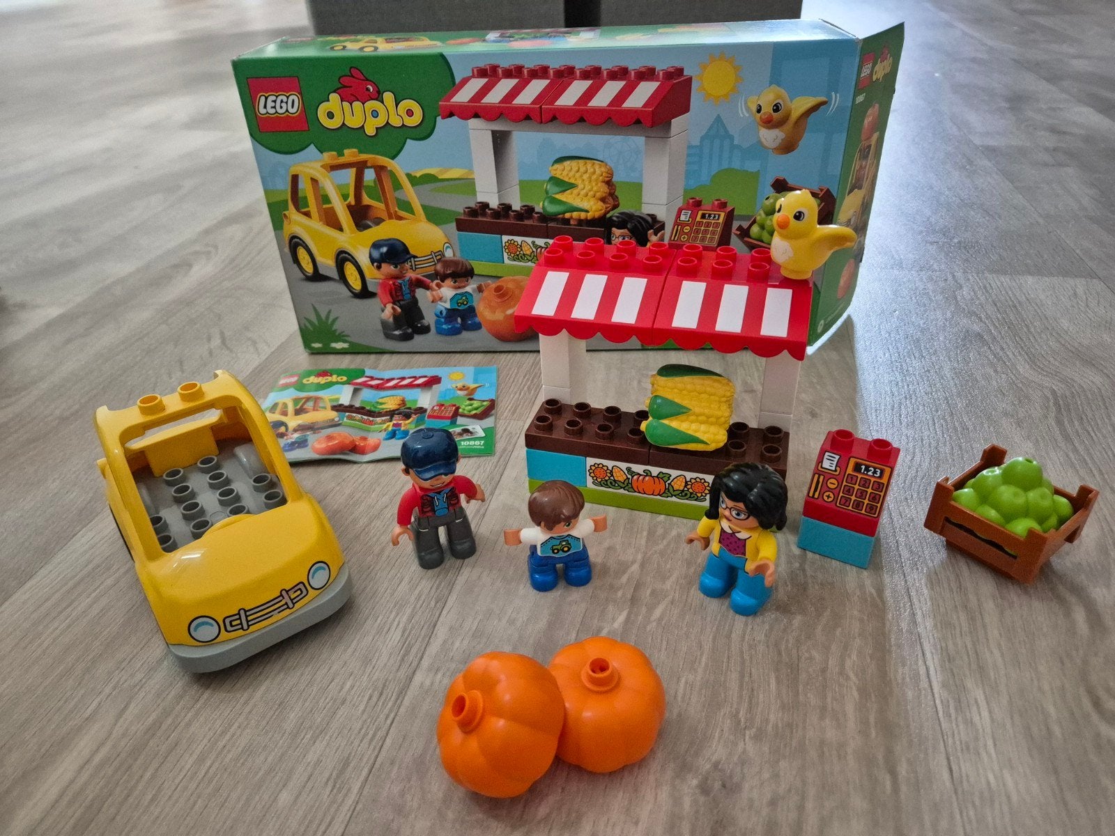 LEGO 10867 Duplo Markt Kraampje met Auto en Figuren, Kinderen en Baby's, Speelgoed | Duplo en Lego, Zo goed als nieuw, Duplo, Complete set