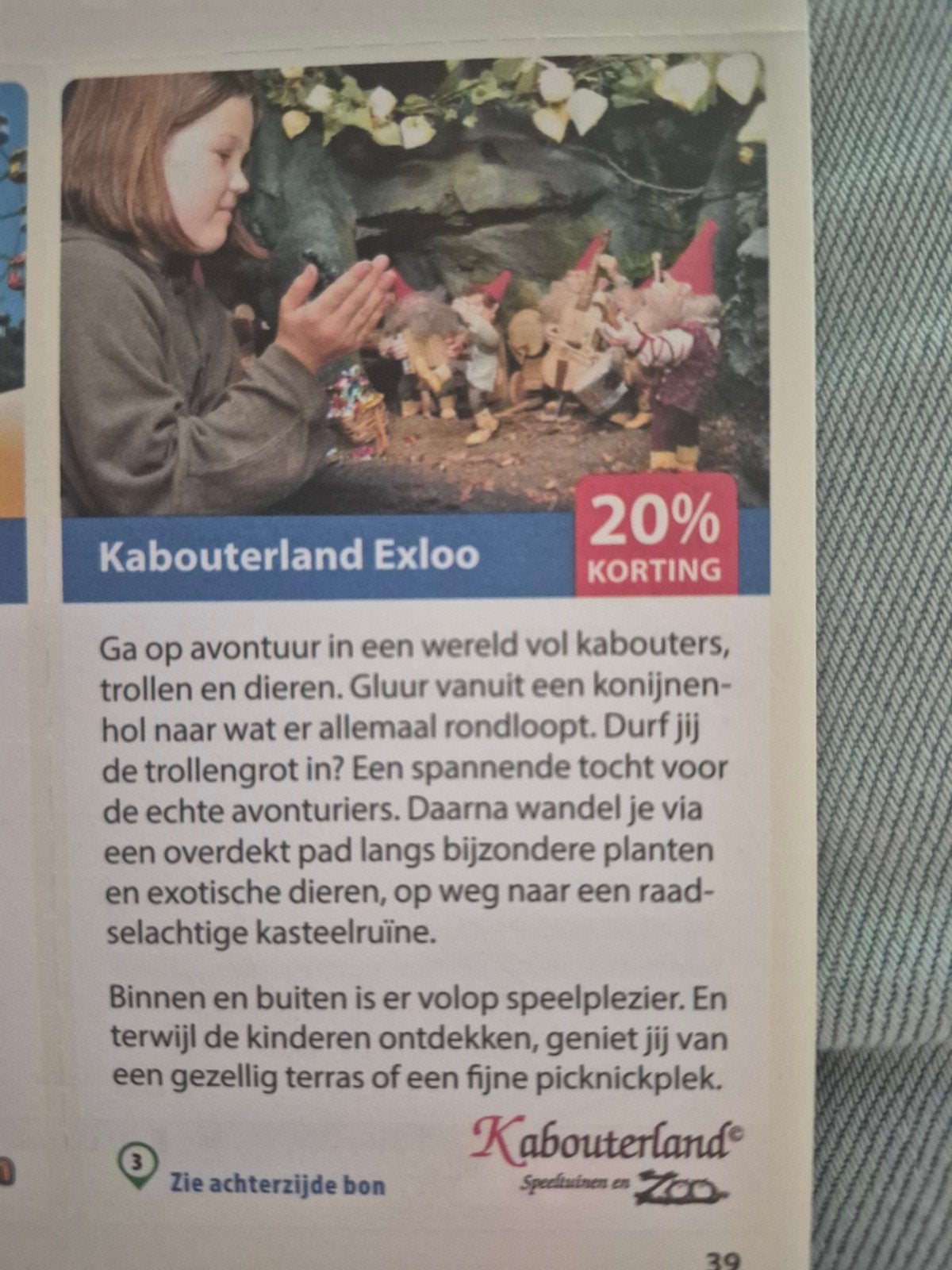 Kabouterland exloo, Eén persoon, Kortingsbon