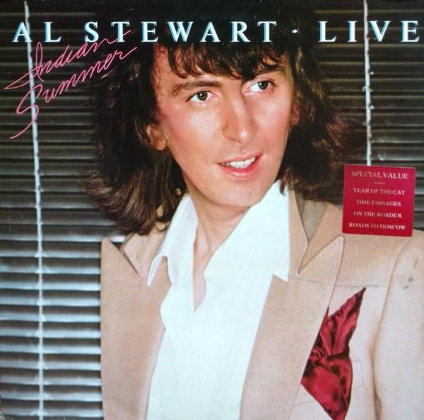 Al Stewart - Indian Summer Live Dubbel LP (1981), Ophalen of Verzenden, Zo goed als nieuw, 12 inch, Singer-songwriter