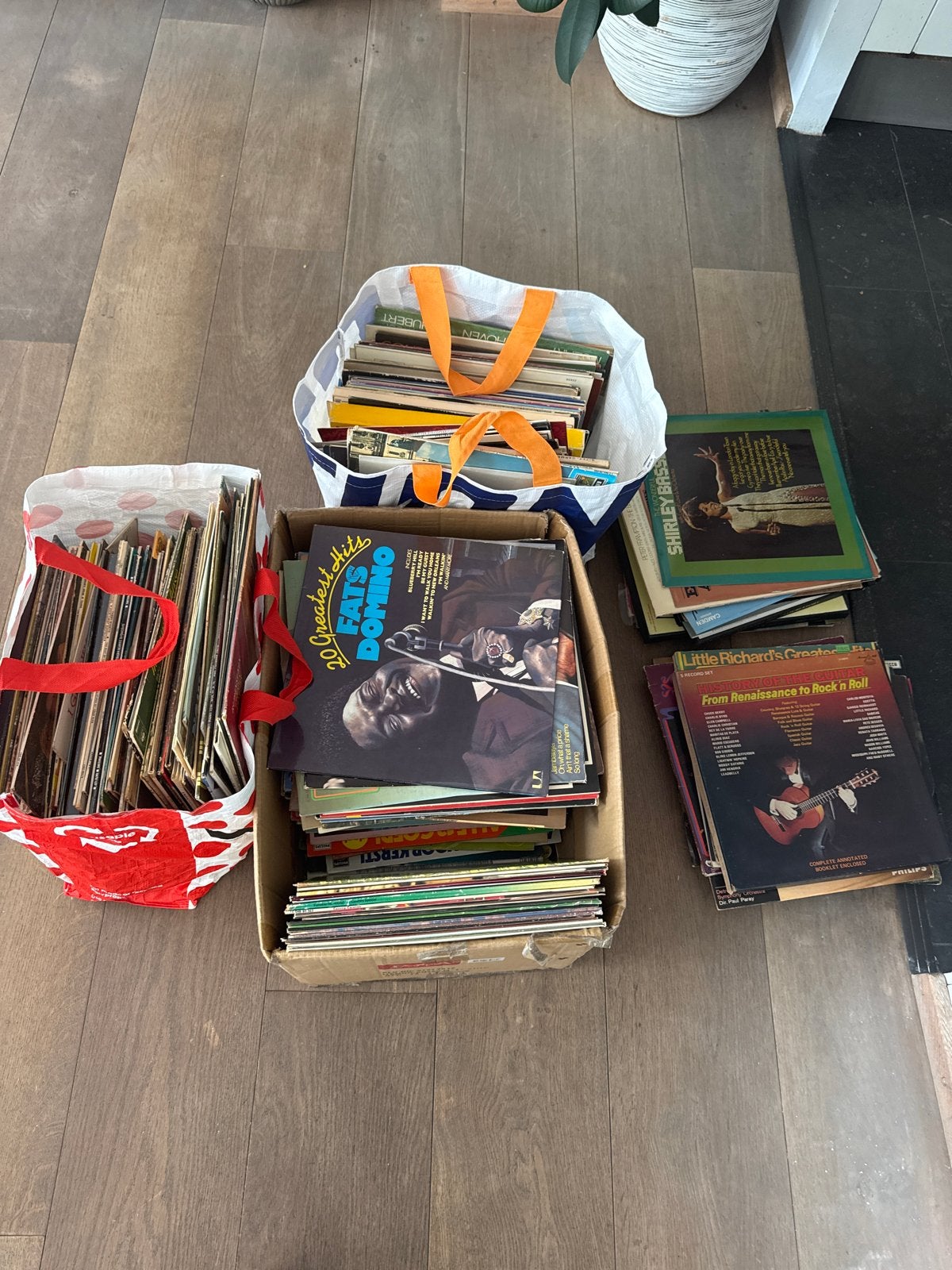 Grote collectie van 350 LP's: Gemixed genre, klassiek, Engel, LP, Gebruikt, Overige genres, Ophalen of Verzenden
