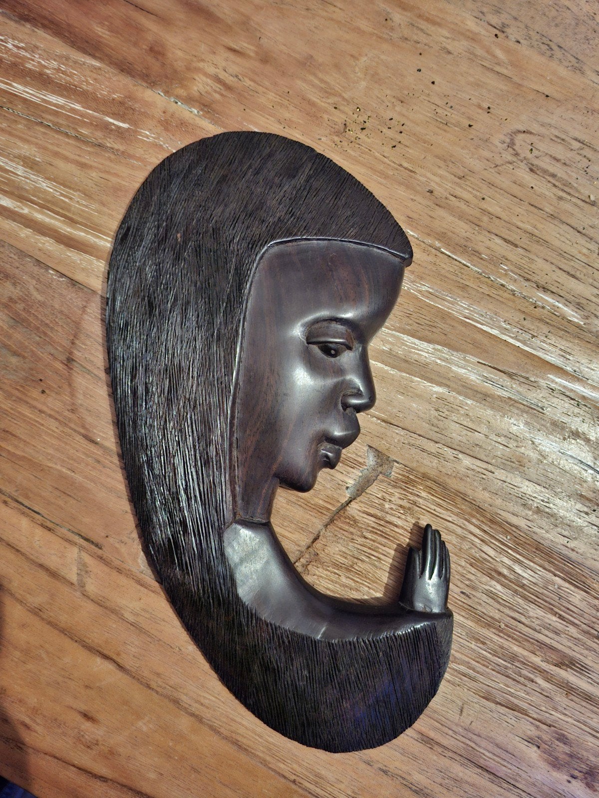 muurhanger Madonna ebbenhout, Ophalen of Verzenden