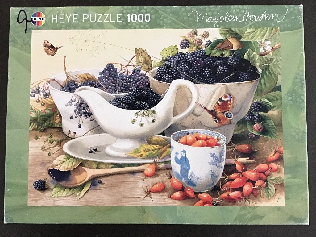Heye Puzzel Sweet Berries Marjolein Bastin 1000 st, Hobby en Vrije tijd, Ophalen of Verzenden, 500 t/m 1500 stukjes, Gebruikt