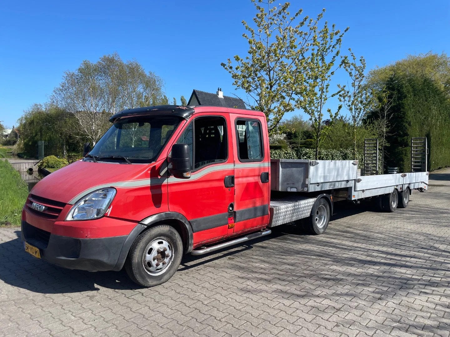 Iveco 35C 10 TON BE Combi Veldhuizen oplegger (bj 2007), Achterwielaandrijving, 4 cilinders, Iveco, 7 stoelen