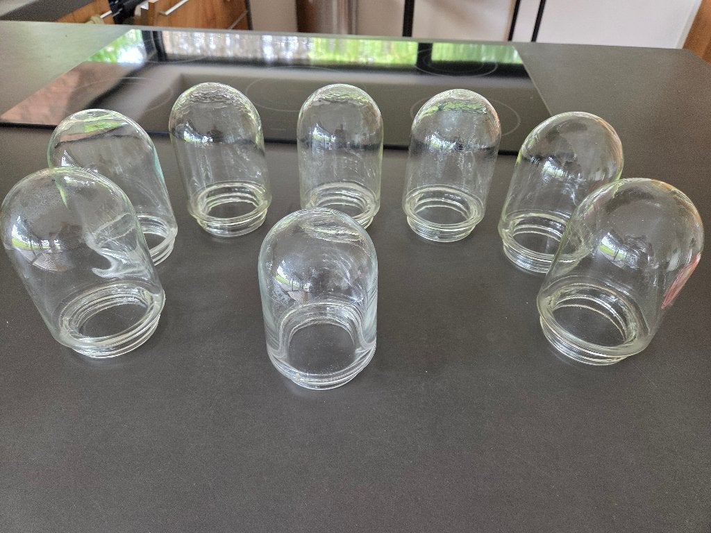 Vintage stal lampglas   stallampglas,schutglas, Ophalen of Verzenden, Gebruikt, Glas, Buitenlamp