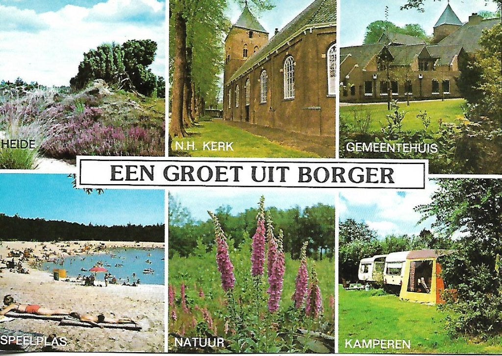 Borger- -6-luik., Verzenden, 1980 tot heden, Gelopen, Drenthe
