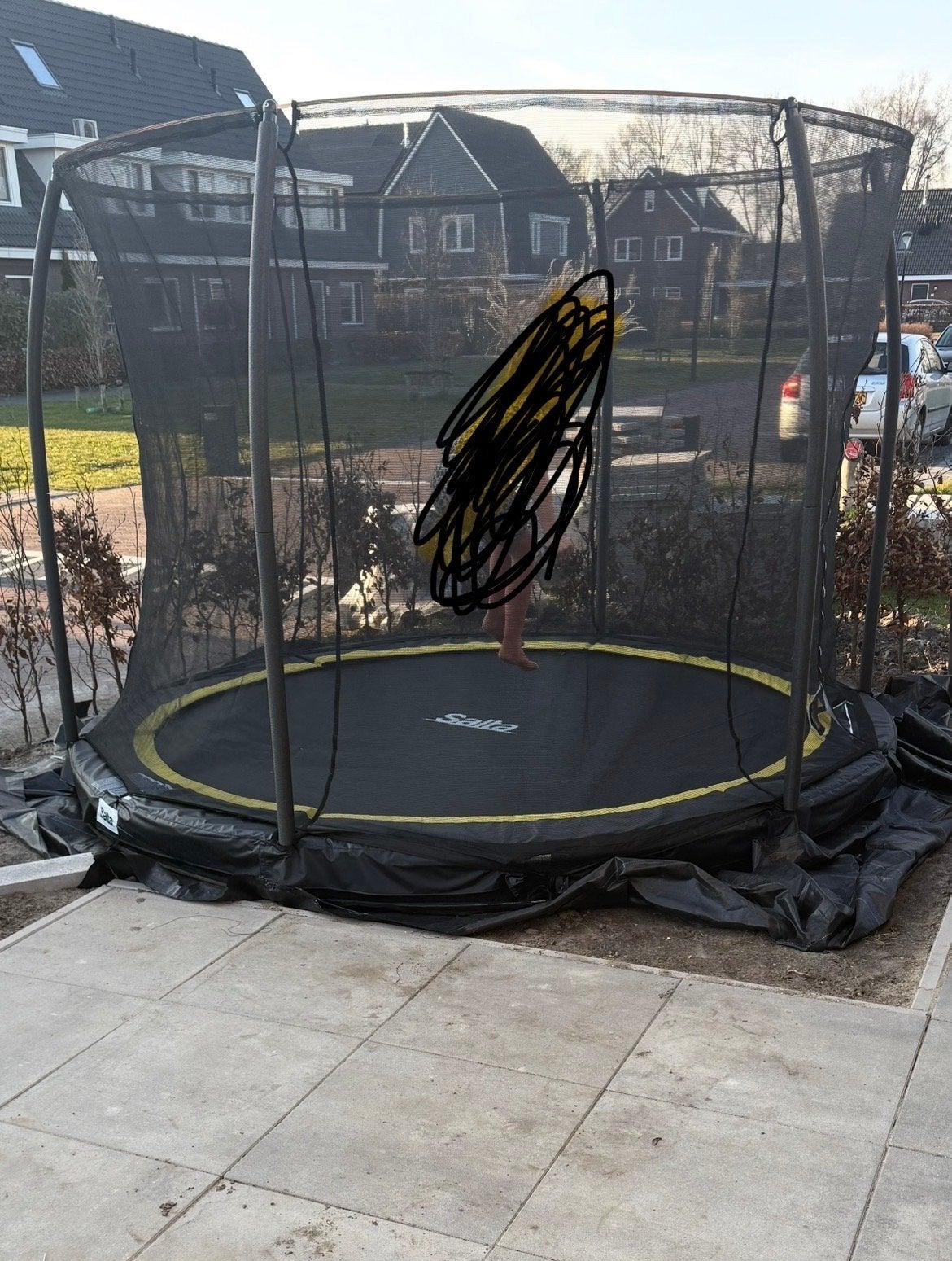 Inbouw trampoline Salta 3 meter, 1 jaar oud, Kinderen en Baby's, Speelgoed | Buiten | Trampolines, Ophalen, Zo goed als nieuw