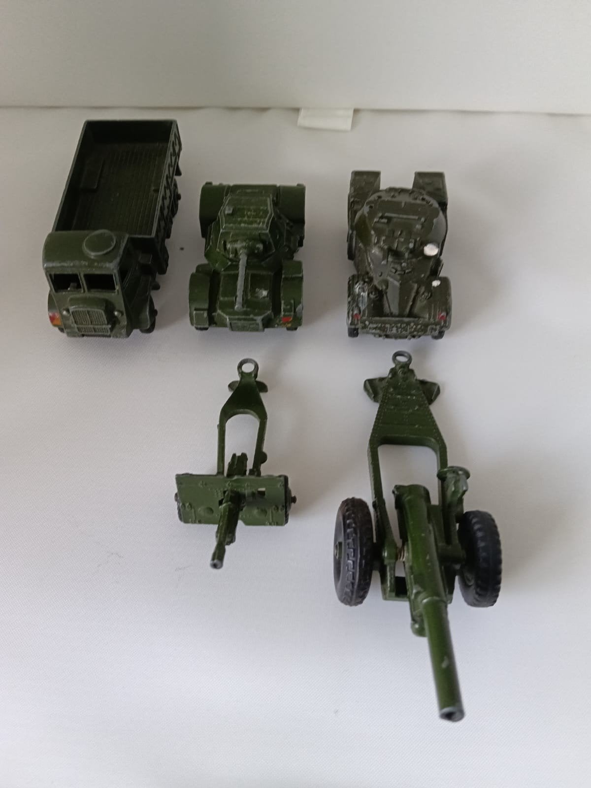 5 militaire dinkytoys, Verzamelen, Ophalen of Verzenden