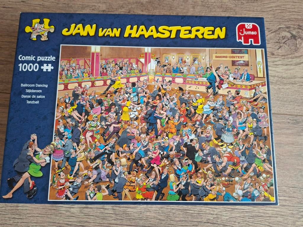 Jan van Haasteren puzzel "stijldansen", Ophalen, 500 t/m 1500 stukjes, Gebruikt, Legpuzzel