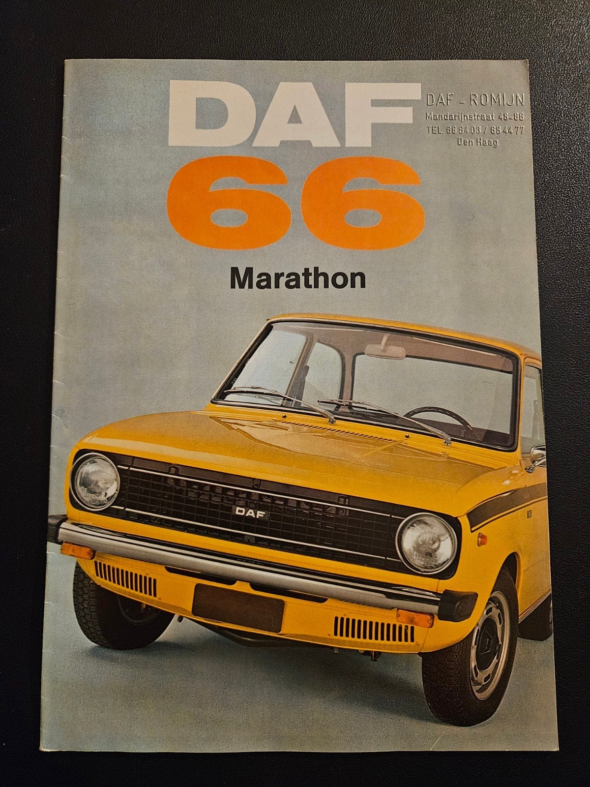 Brochure Daf 66 Marathon 1972, Ophalen of Verzenden, Zo goed als nieuw, Overige merken