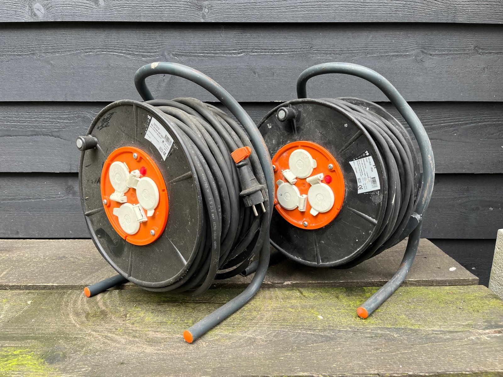 2x Gilze EZ Winder ER-3008 Kabelhaspel 40m H07RN-F 3G2,5mm², Ophalen, Gebruikt, Kabel of Snoer