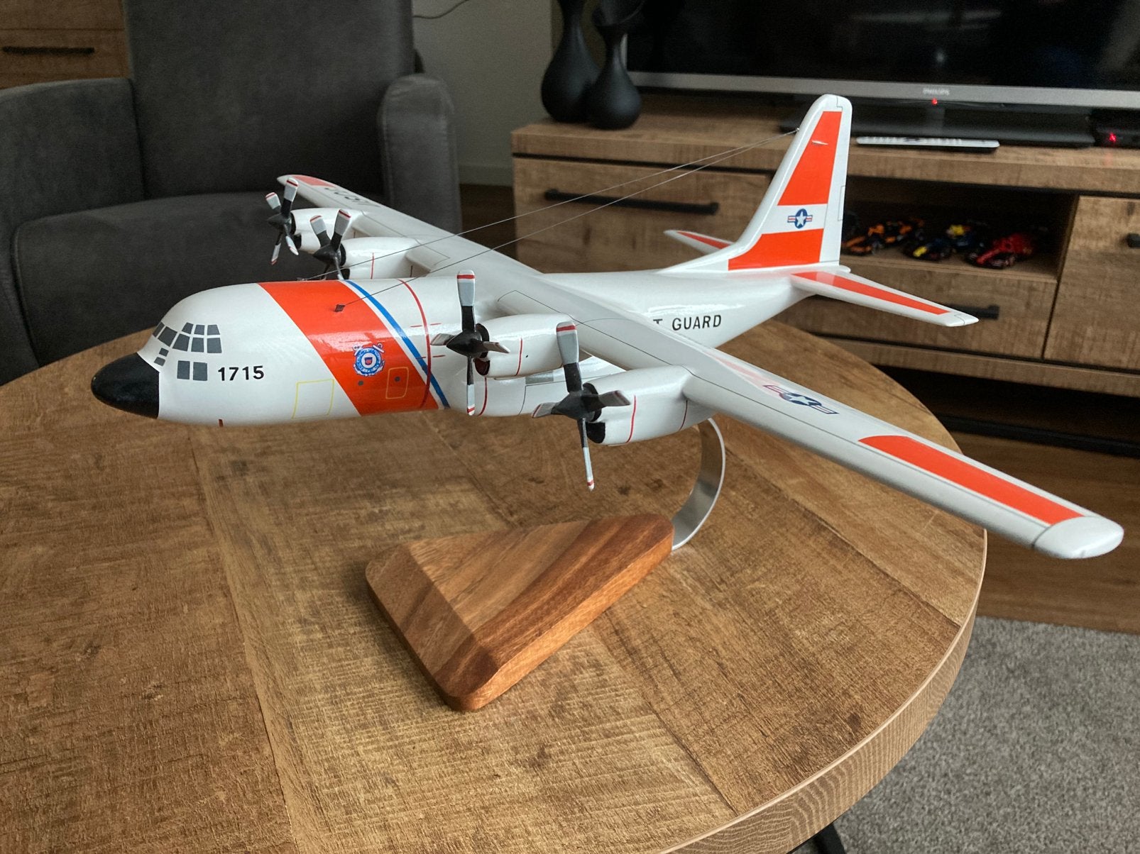 Schaalmodel C 130 Hercules US Coast Guard, Ophalen, Zo goed als nieuw, Schaalmodel