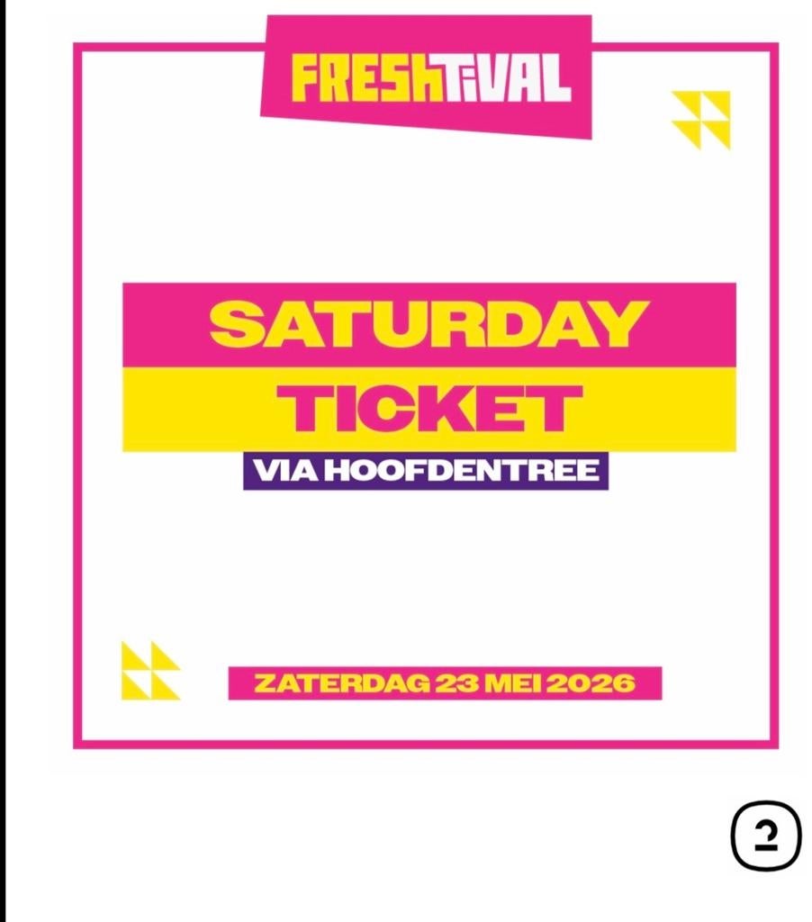 Last minute; Zaterdag ticket ter overname, Eén persoon