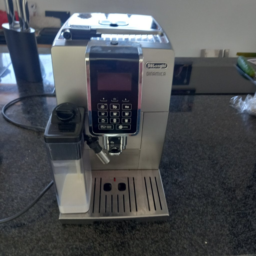 delonghi dynamica  ecam 350-75-s, Ophalen, Koffiemachine, Zo goed als nieuw, 4 tot 10 kopjes