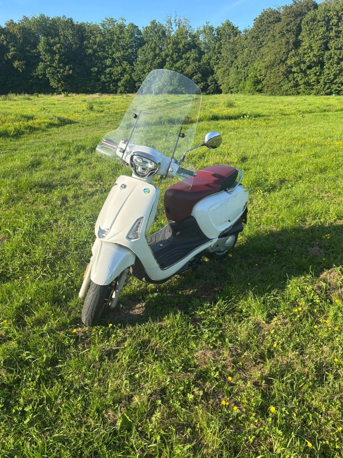Kymco New Like Scooter snor - Wit met windscherm, Ophalen of Verzenden, Gebruikt, Overige typen, Kymco