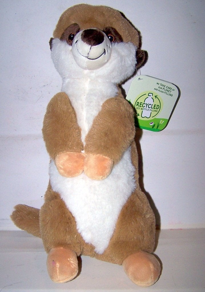 Prachtig stokstaartaapje knuffel. Nieuw met label., Nieuw, Ophalen of Verzenden, Wasbaar, Middelgroot (20 tot 80 cm)