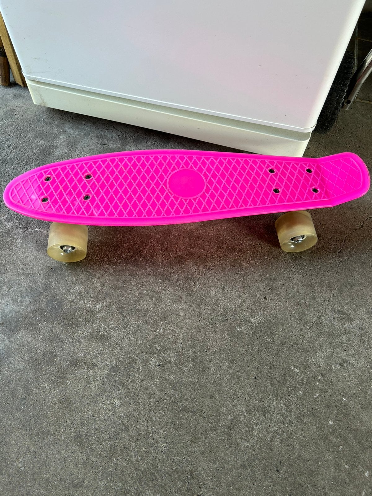 Pennybord/skatebord roze., Ophalen, Gebruikt