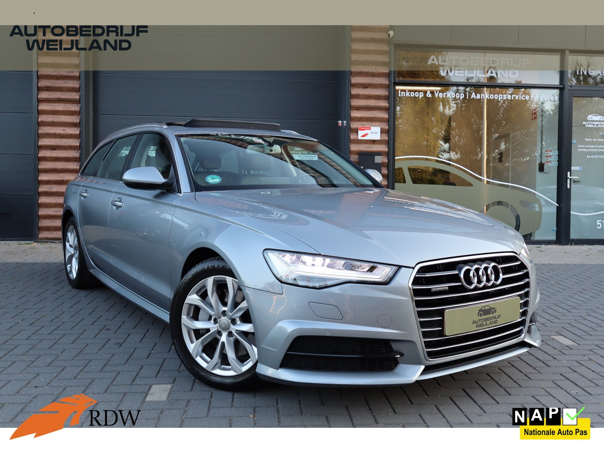 Audi A6 Avant 2.0 TFSI QUATTRO 252PK Lease Edition NL-auto N, Auto's, Audi, Automaat, Dealer onderhouden, Gebruikt, Vierwielaandrijving