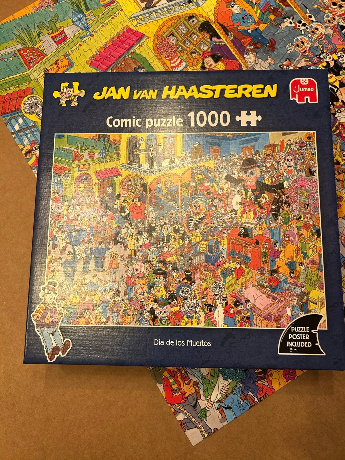 Jan van Haasteren Comic Puzzel - Dia de los Muertos 1000, Ophalen of Verzenden, 500 t/m 1500 stukjes, Zo goed als nieuw, Legpuzzel