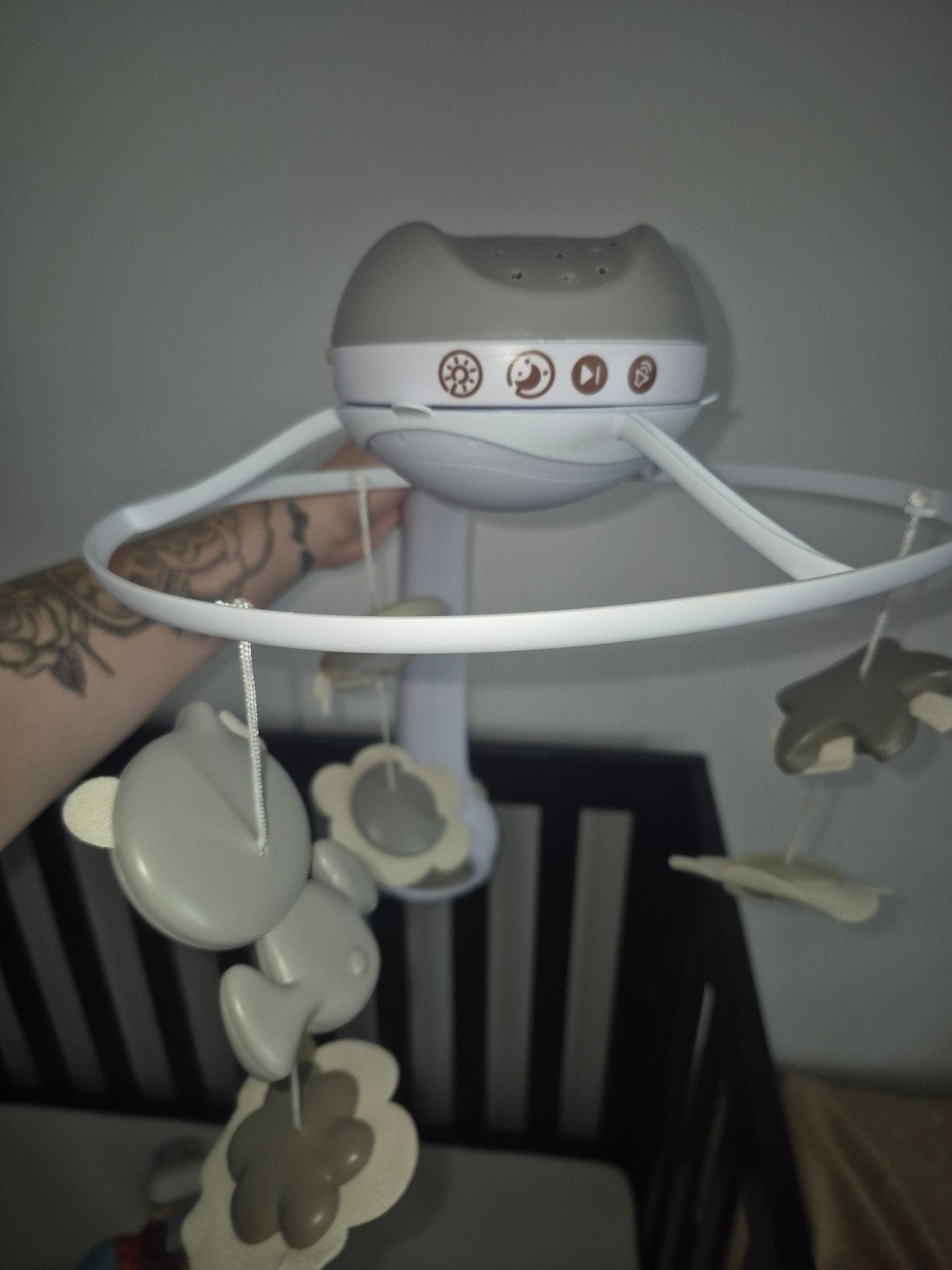 babymobiel met licht en geluid, Kinderen en Baby's, Ophalen of Verzenden, Zo goed als nieuw, Mobiel, Met licht