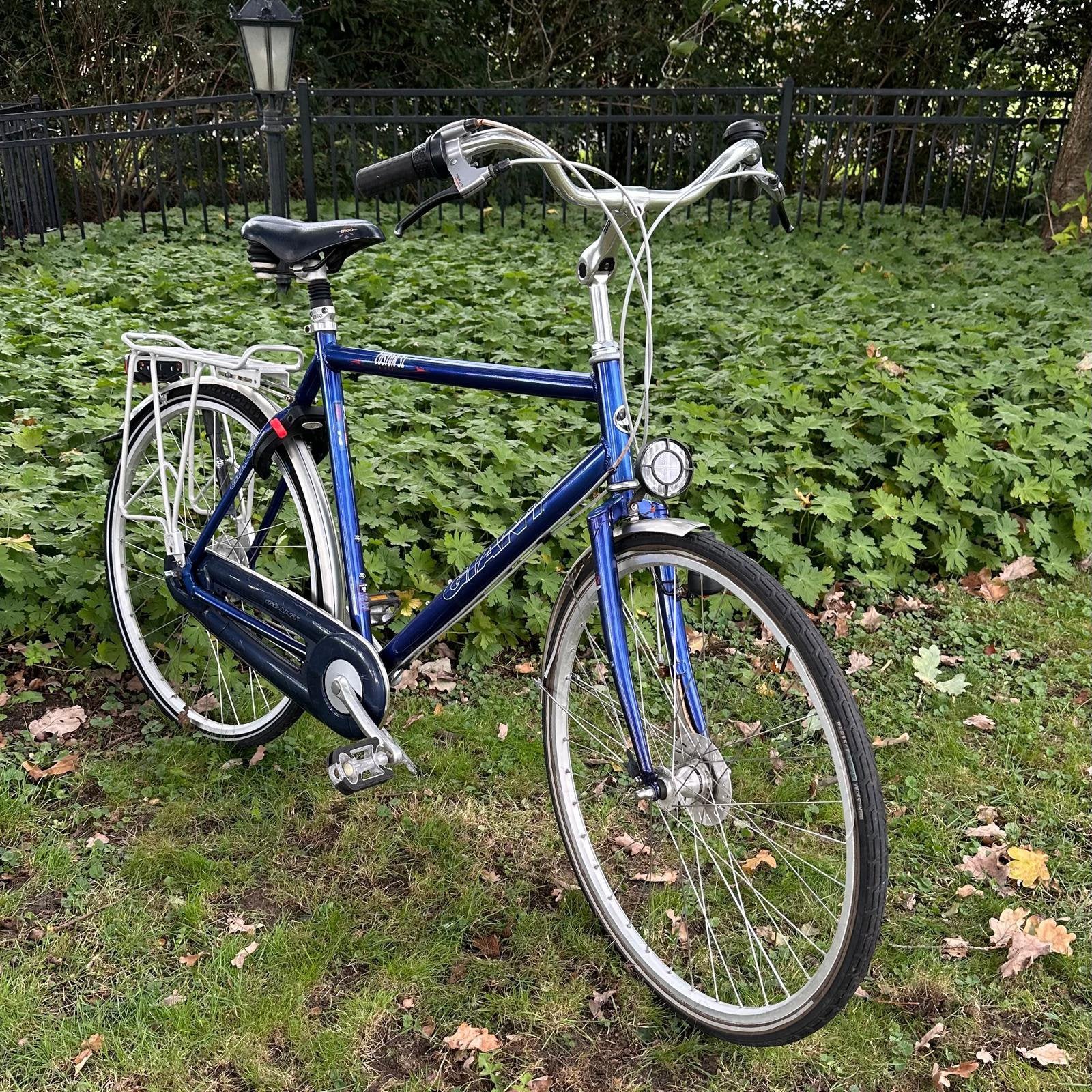 Giant Custom SI herenfiets – Blauw – met bagagedrager, Ophalen, Gebruikt, Versnellingen, Giant
