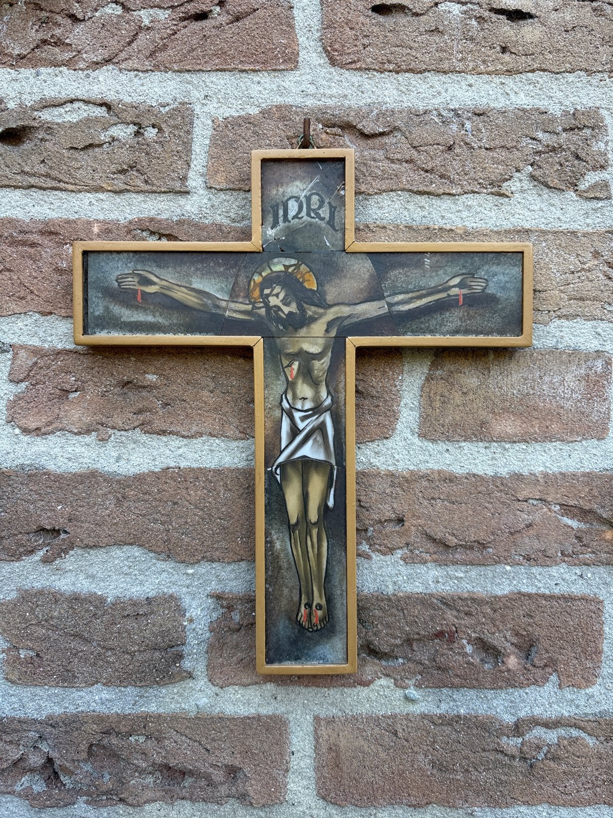 Kruisbeeld Jezus Christus 23x27 cm, Ophalen of Verzenden