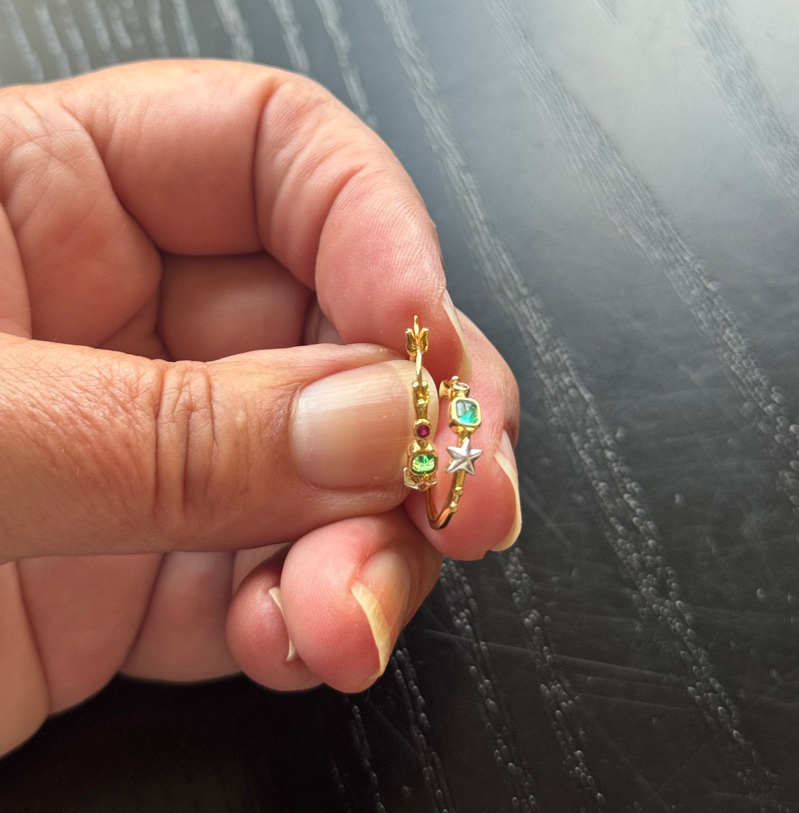 Oorbellen Hoops Anna + Nina, Ophalen of Verzenden, Zo goed als nieuw, Goud, Overige materialen