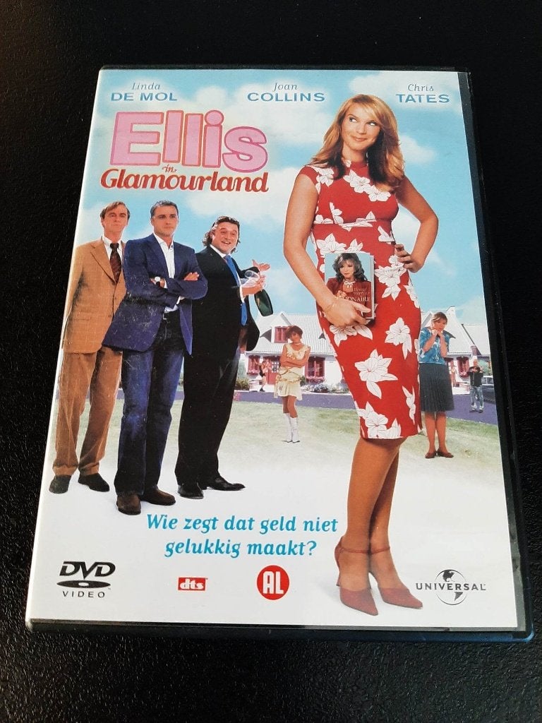 Ellis in glamourland, Linda de Mol, Joan Collins, Chris Tate, Alle leeftijden, Ophalen of Verzenden, Gebruikt, Komedie
