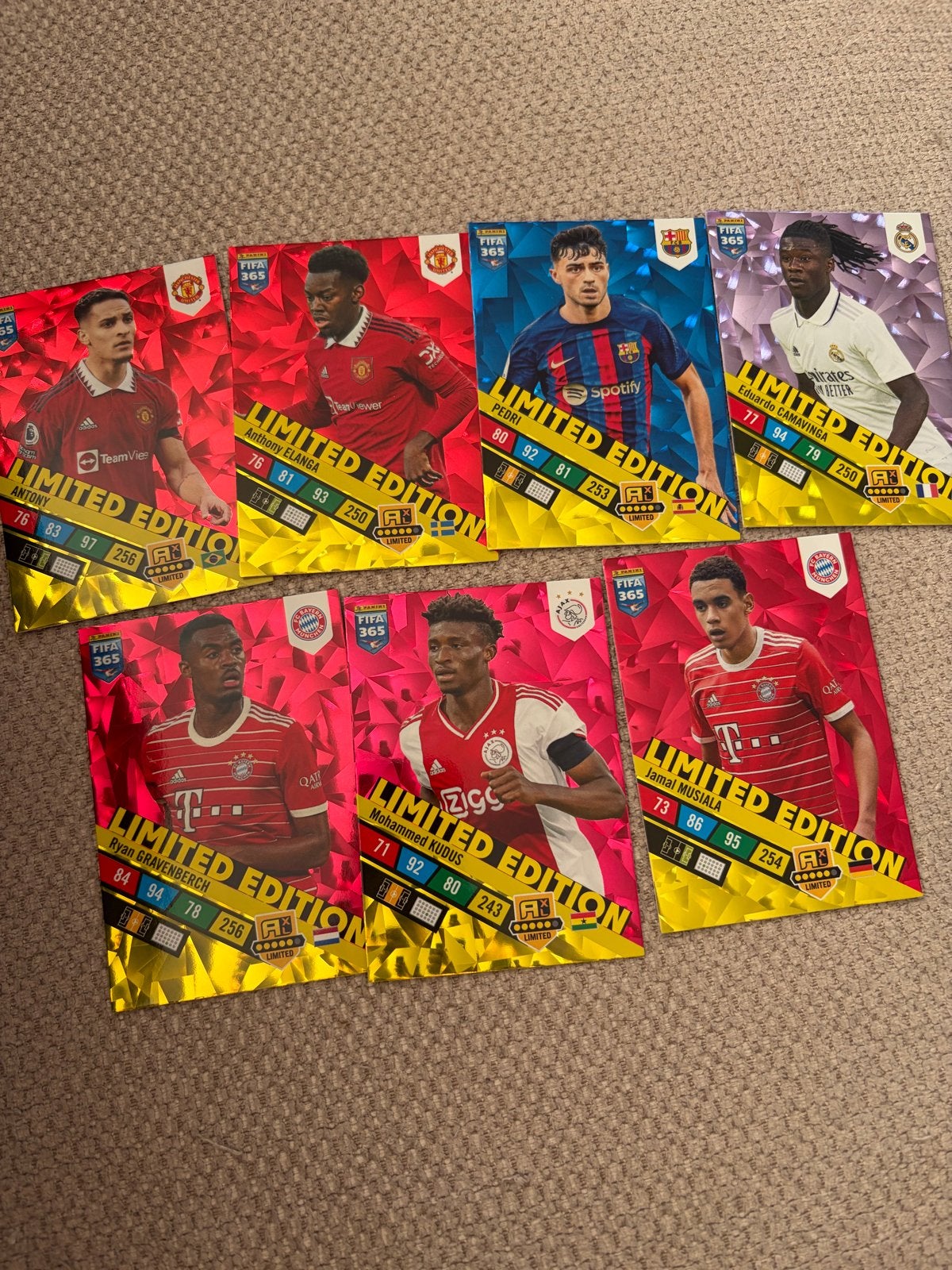 Panini Limited Edition Voetbal Spelerskaarten, Verzamelen, Ophalen of Verzenden, Zo goed als nieuw, Buitenlandse clubs, Spelerskaart
