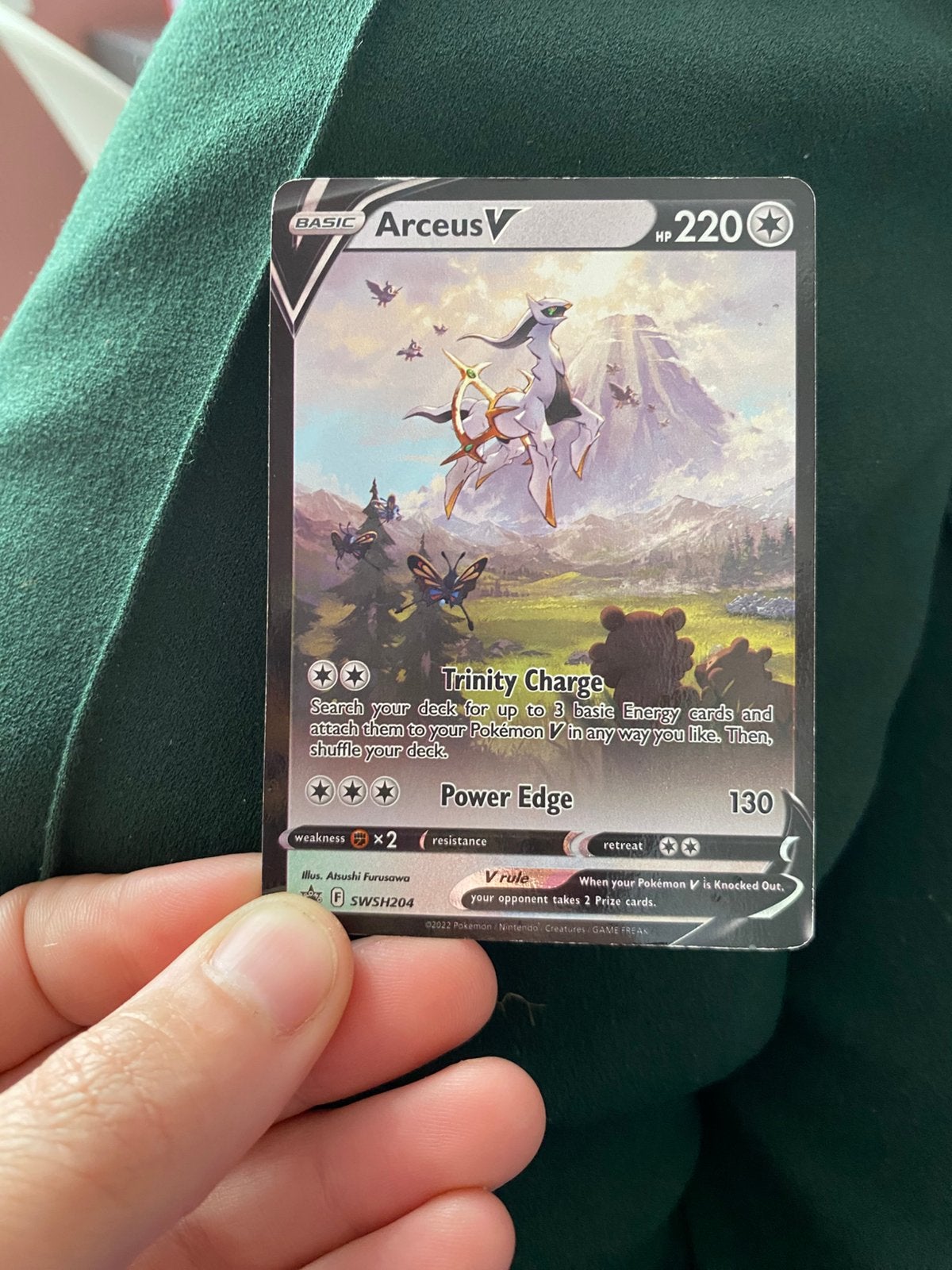 Pokemon kaart Arceus, Ophalen of Verzenden, Gebruikt