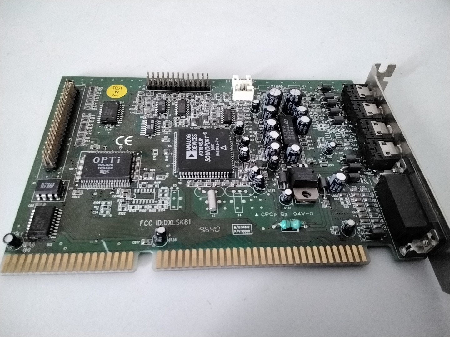 ISA geluidskaart OPTi 925 met Analog Devices Soundport chip, Computers en Software, Vintage Computers, Ophalen of Verzenden