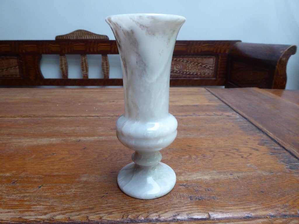 Vintage albasten vaas, Griekenland, Ophalen of Verzenden