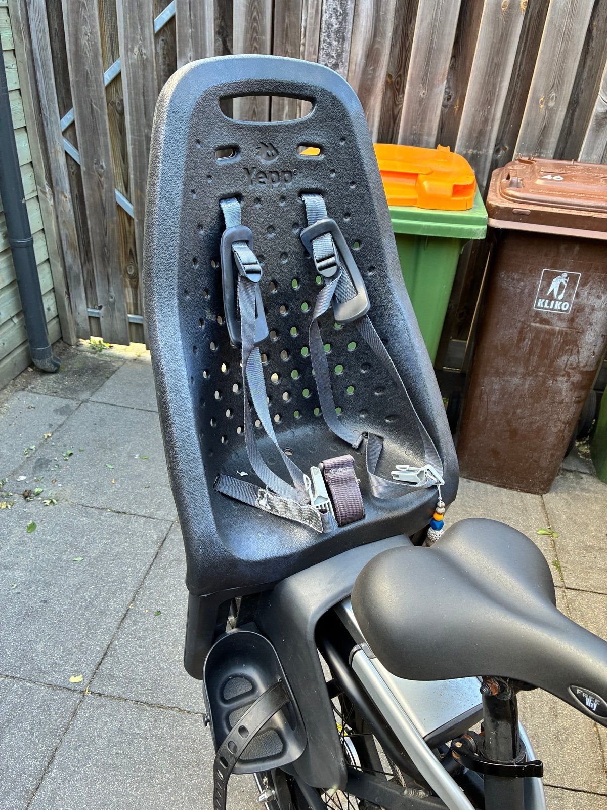 Yepp Achterzitje voor fiets, Ophalen, Achterzitje, 9 t/m 18 kg, Gebruikt
