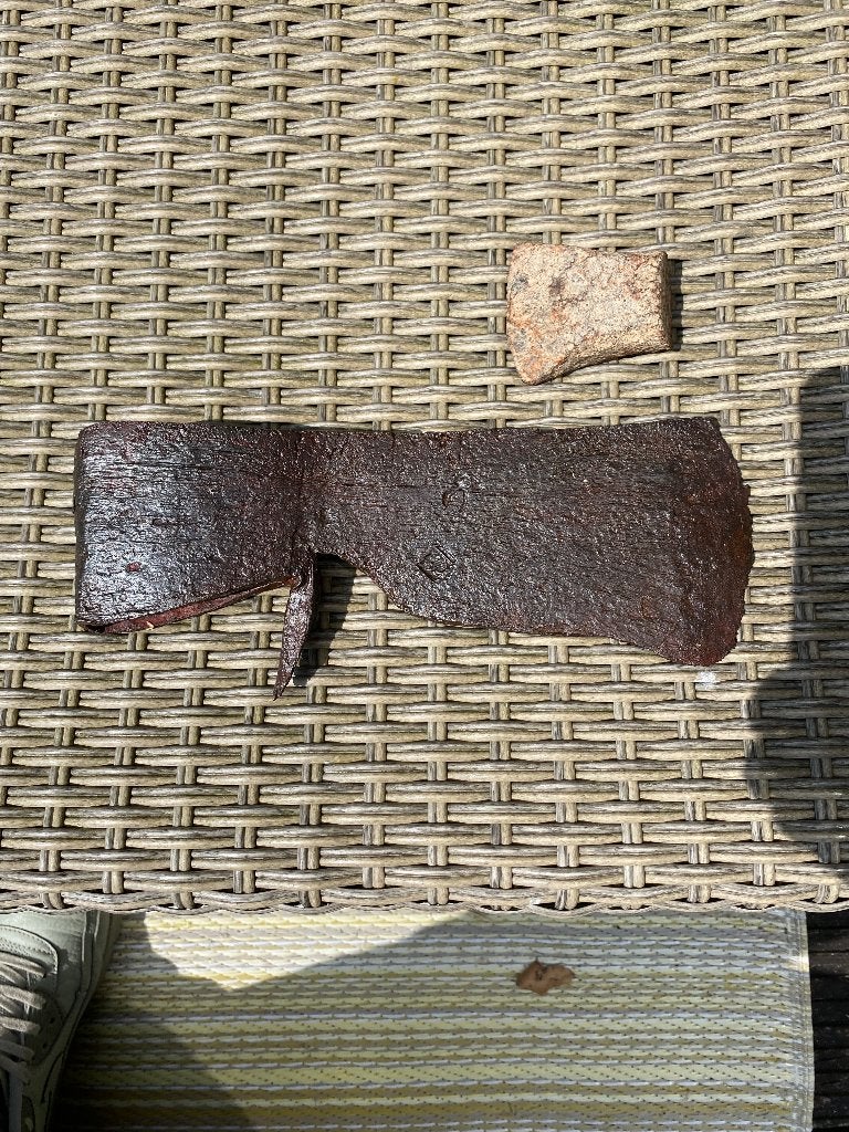 Magneetvis vondst 16/17e eeuwse grote ijsbijl en Celt axe, Verzenden