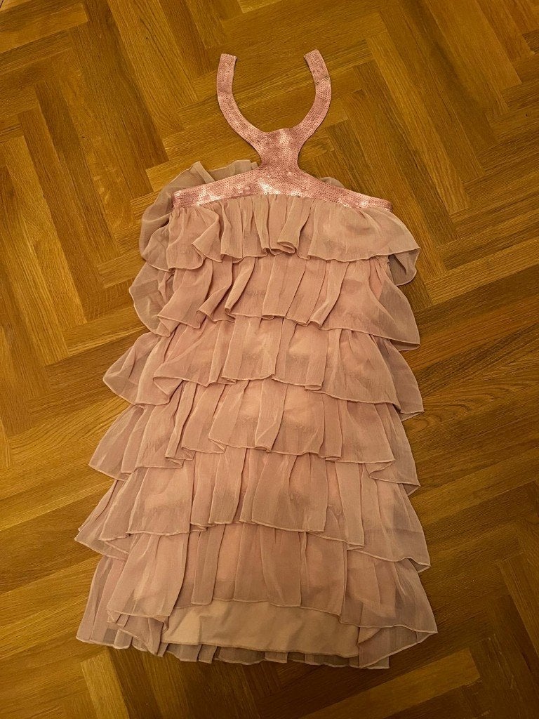 Gina Tricot coctail jurkje, 36, S, poeder roze, 36, zgan!, Gina Tricot, Ophalen of Verzenden, Zo goed als nieuw, Roze