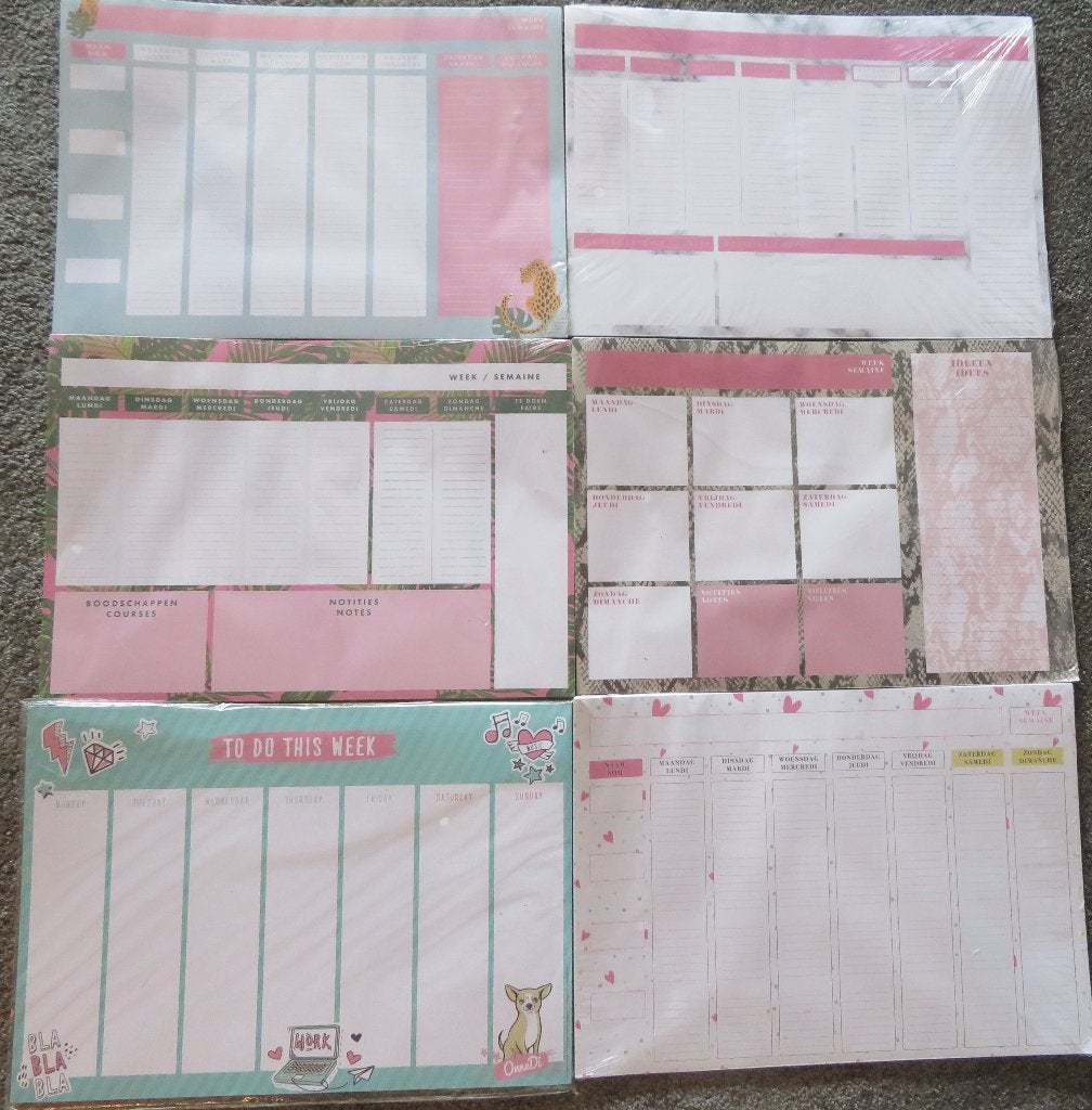 Weekplanner To Do Lijst Notitieblok Agenda kladblok 52 blz, Ophalen of Verzenden, Nieuw