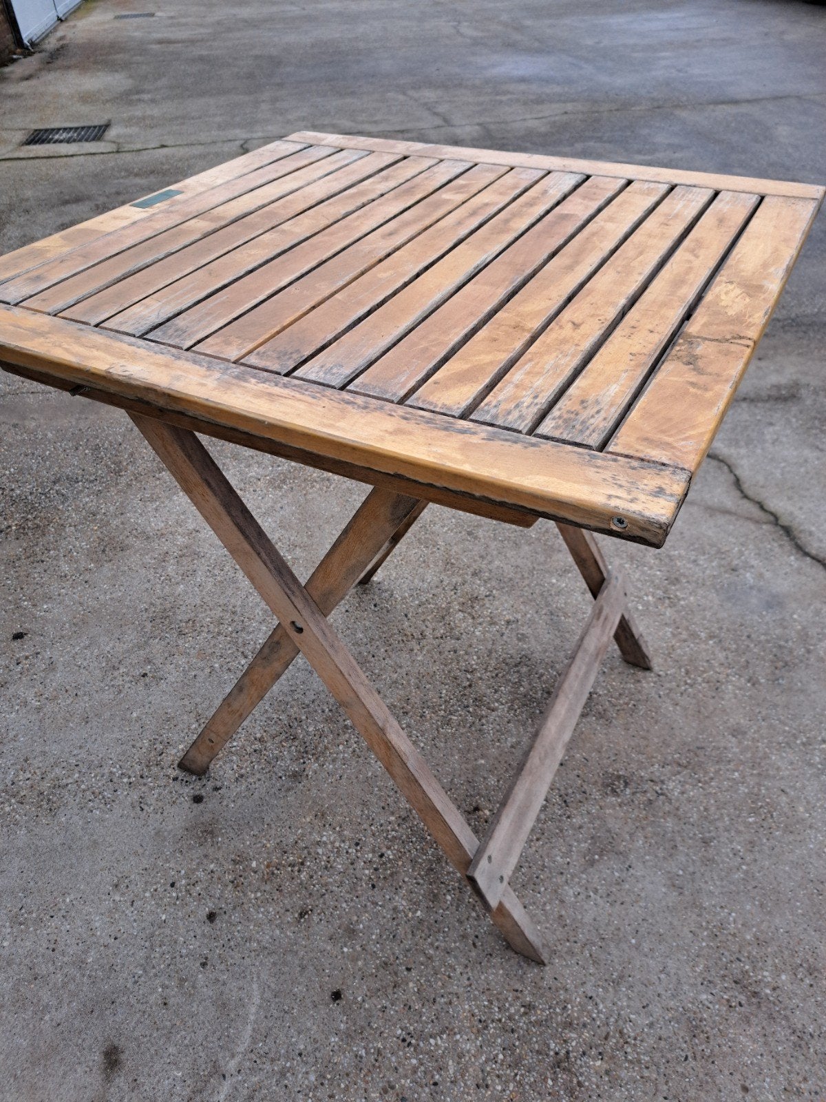 Bistro tafel, Huis en Inrichting, Tafels | Eettafels, Ophalen, Gebruikt, 50 tot 100 cm, Vierkant
