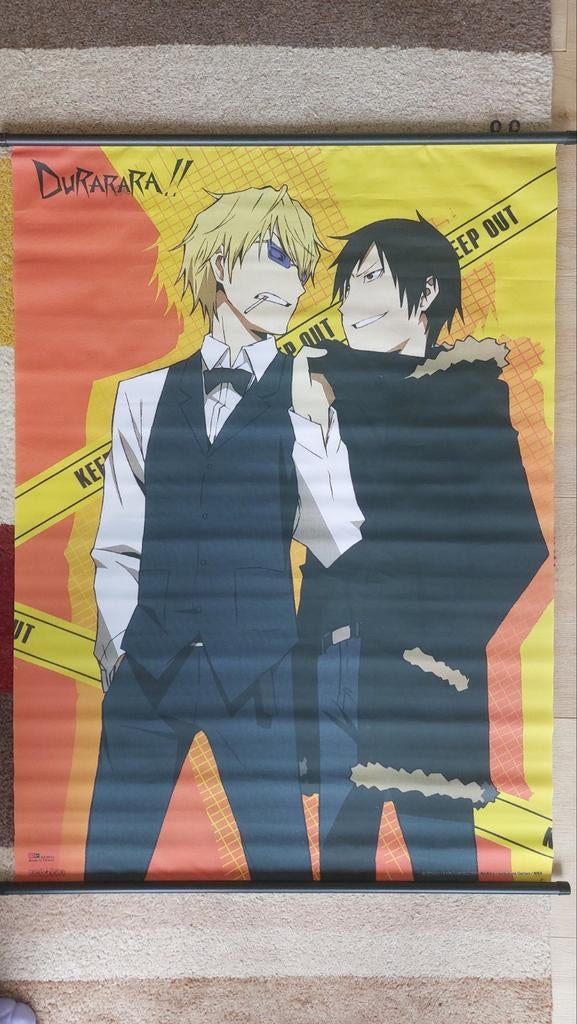 Rolposter anime Durarara!! 110x80cm, Verzamelen, Ophalen, Canvas of Doek, Film en Tv, Rechthoekig Staand
