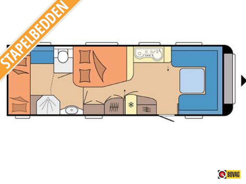 Hobby Prestige 720 KWFU 2022 Airco,Mover,Tent!!!, Caravans en Kamperen, Standaardzit, Hobby, 7 tot 8 meter, Tot en met 6