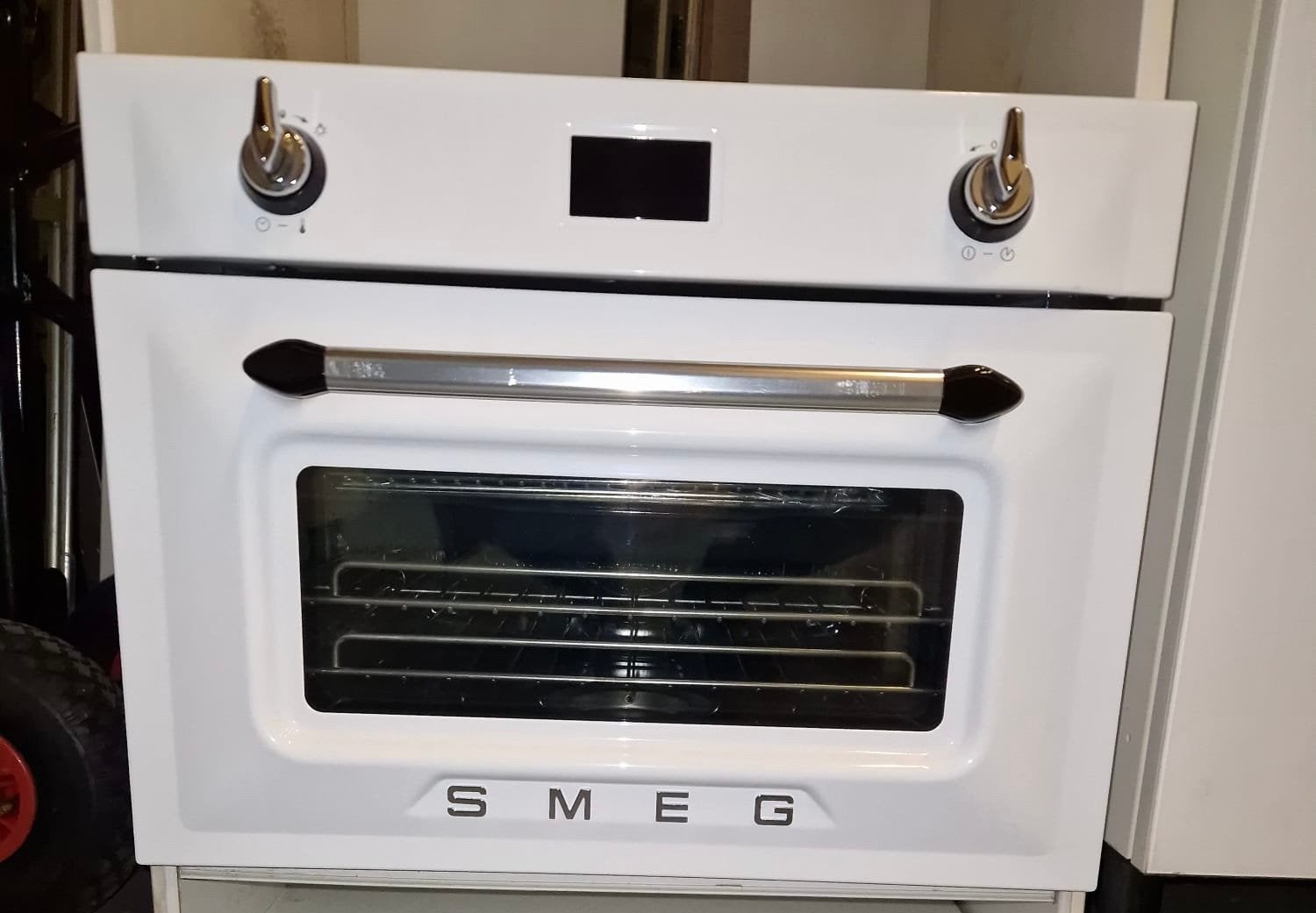 SMEG COMBI-STOOMOVEN SF4920VCB, Ophalen, 45 tot 50 cm, Hete lucht, Smeg