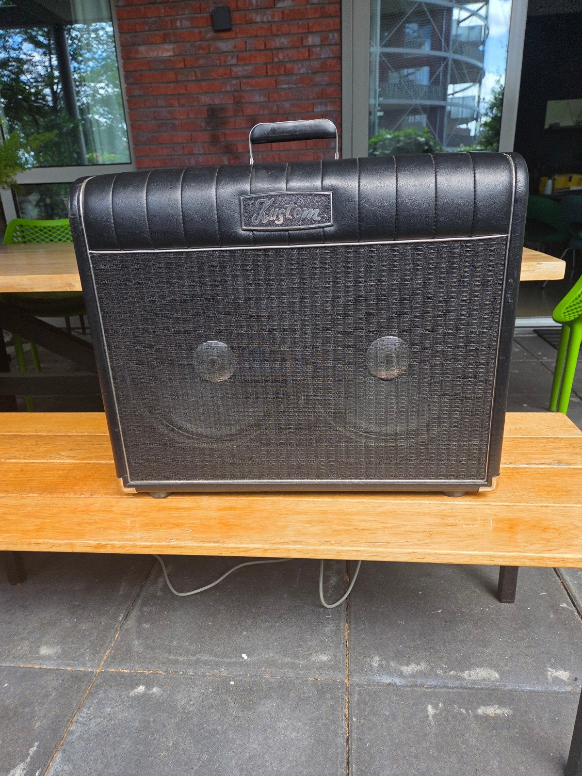 Kustom '36 Coupe gitaarversterker met footswitch, Muziek en Instrumenten, Ophalen of Verzenden, Gebruikt, Gitaar, Minder dan 50 watt