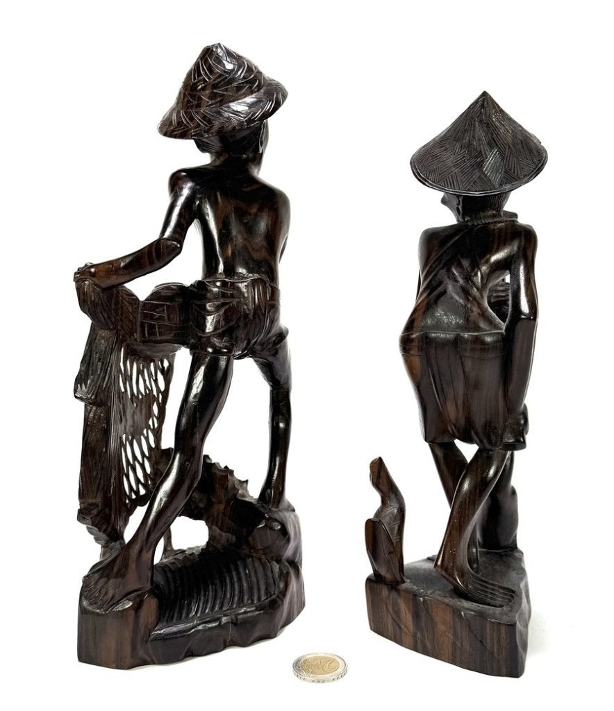 280. Houten beelden – figuren, Indonesië, 20e eeuw, Antiek en Kunst, Ophalen, Houtsnijwerk, 20 - 50 cm, Hout
