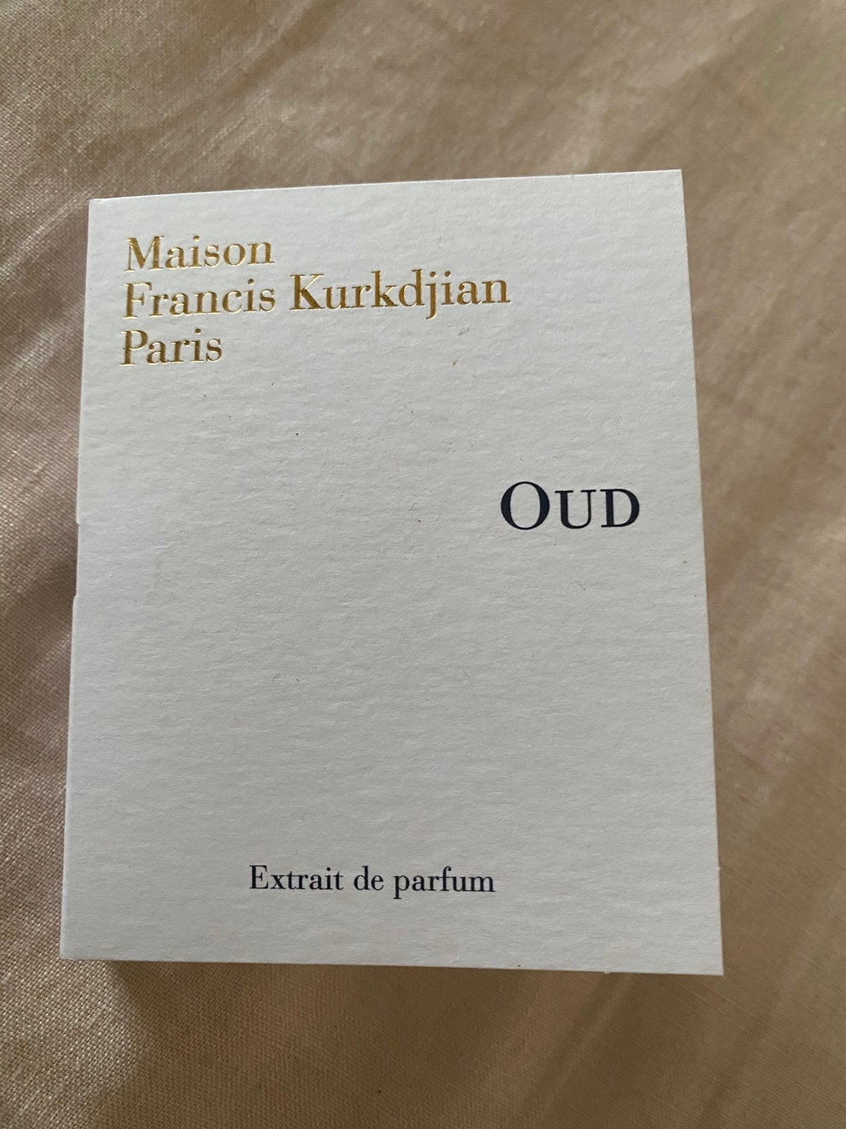 Maison Francis Kurkdjian OUD 2ml Extrait de Parfum sample, Sieraden, Tassen en Uiterlijk, Ophalen of Verzenden