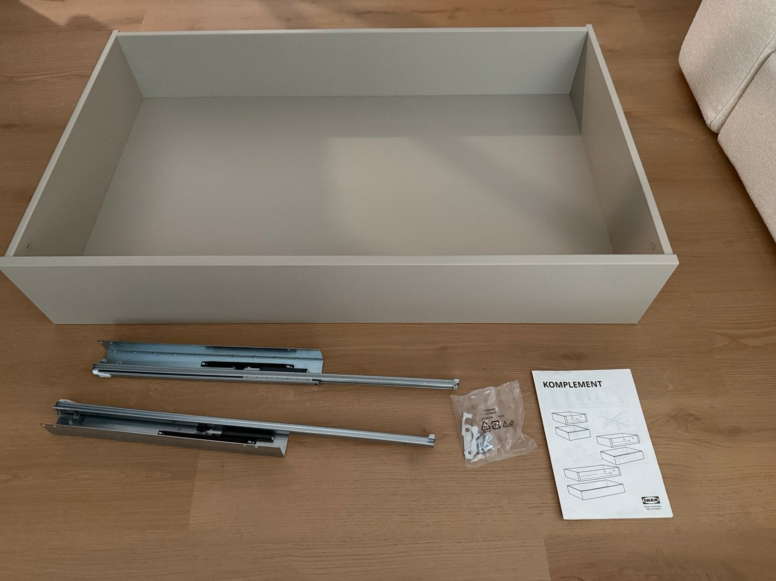 IKEA KOMPLEMENT lade 100x58 - Nieuw in verpakking, Overige materialen, 1 of 2 laden, Nieuw, Minder dan 100 cm