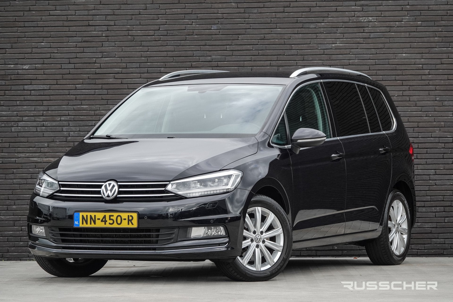 Volkswagen Touran 2.0Tdi 150Pk DSG6 | 7-Persoons | Highline, Auto's, 1800 kg, 4 cilinders, 150 pk, Zwart