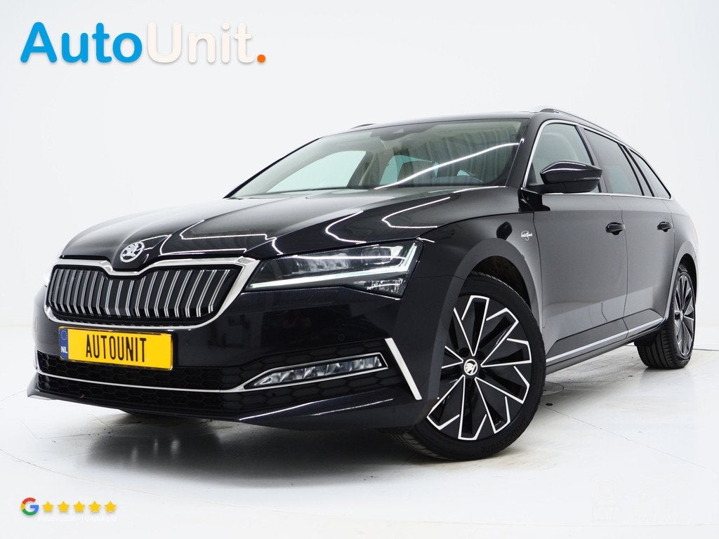 Skoda Superb Combi 1.4 TSI iV Laurin & Klement | Panoramadak, Auto's, Skoda, Gebruikt, Beige, 4 cilinders, Zwart