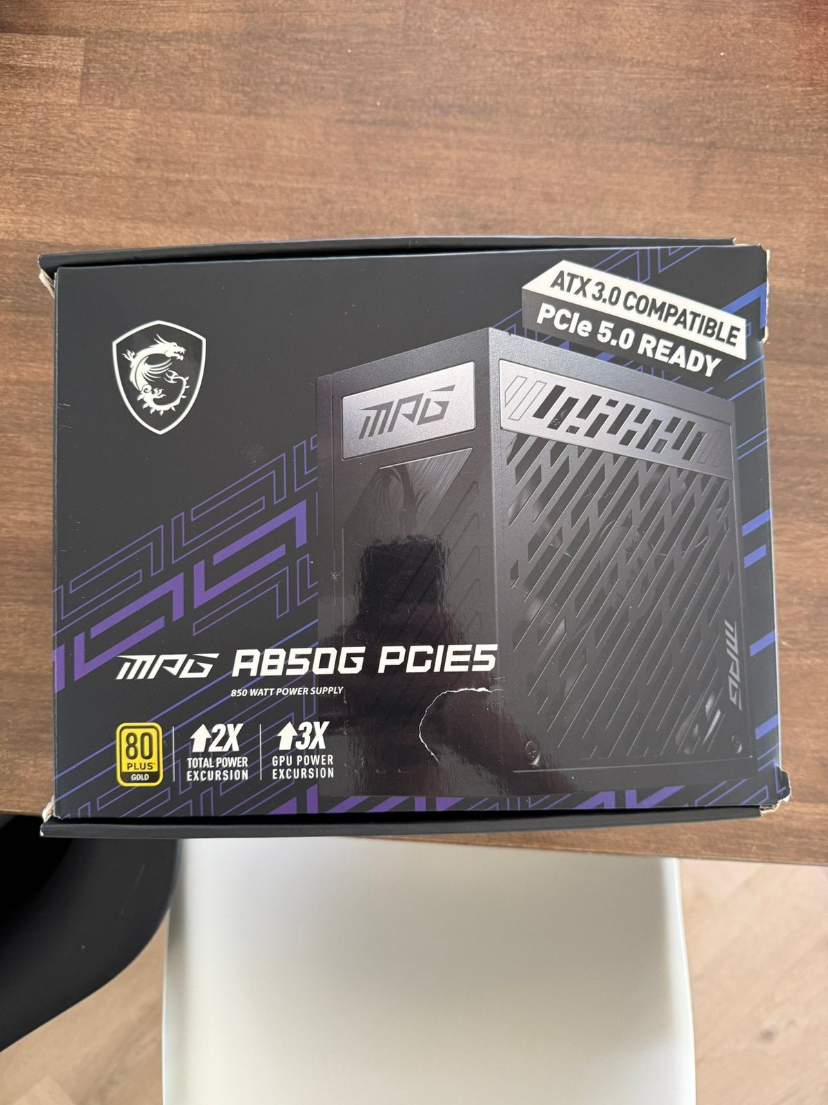 MSI MAG A850G PCIE5 850W Voeding, Computers en Software, Interne voedingen, Zo goed als nieuw, Ophalen of Verzenden